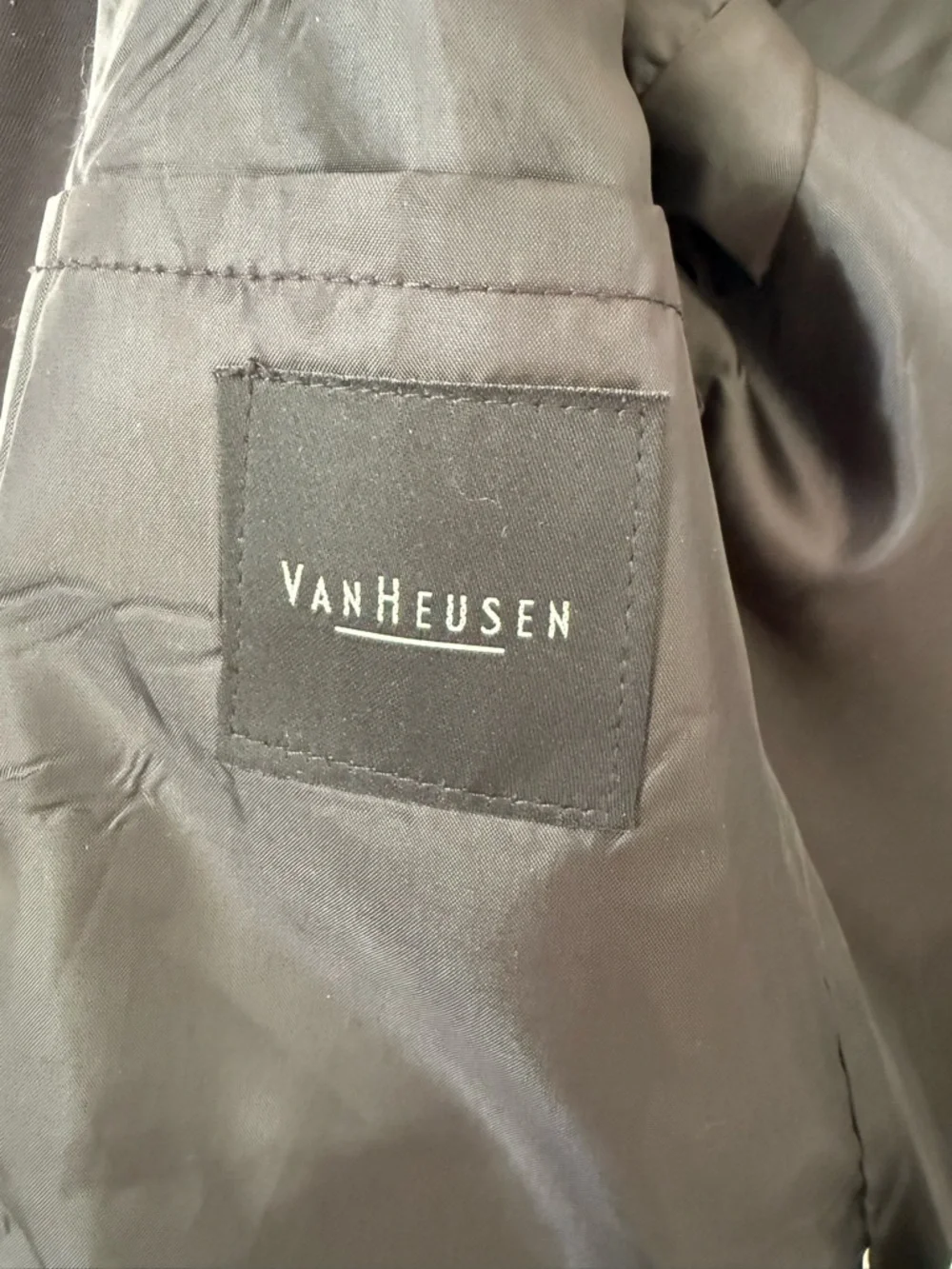 Van Heusen Single Breasted Black Suit Jacket Blazer